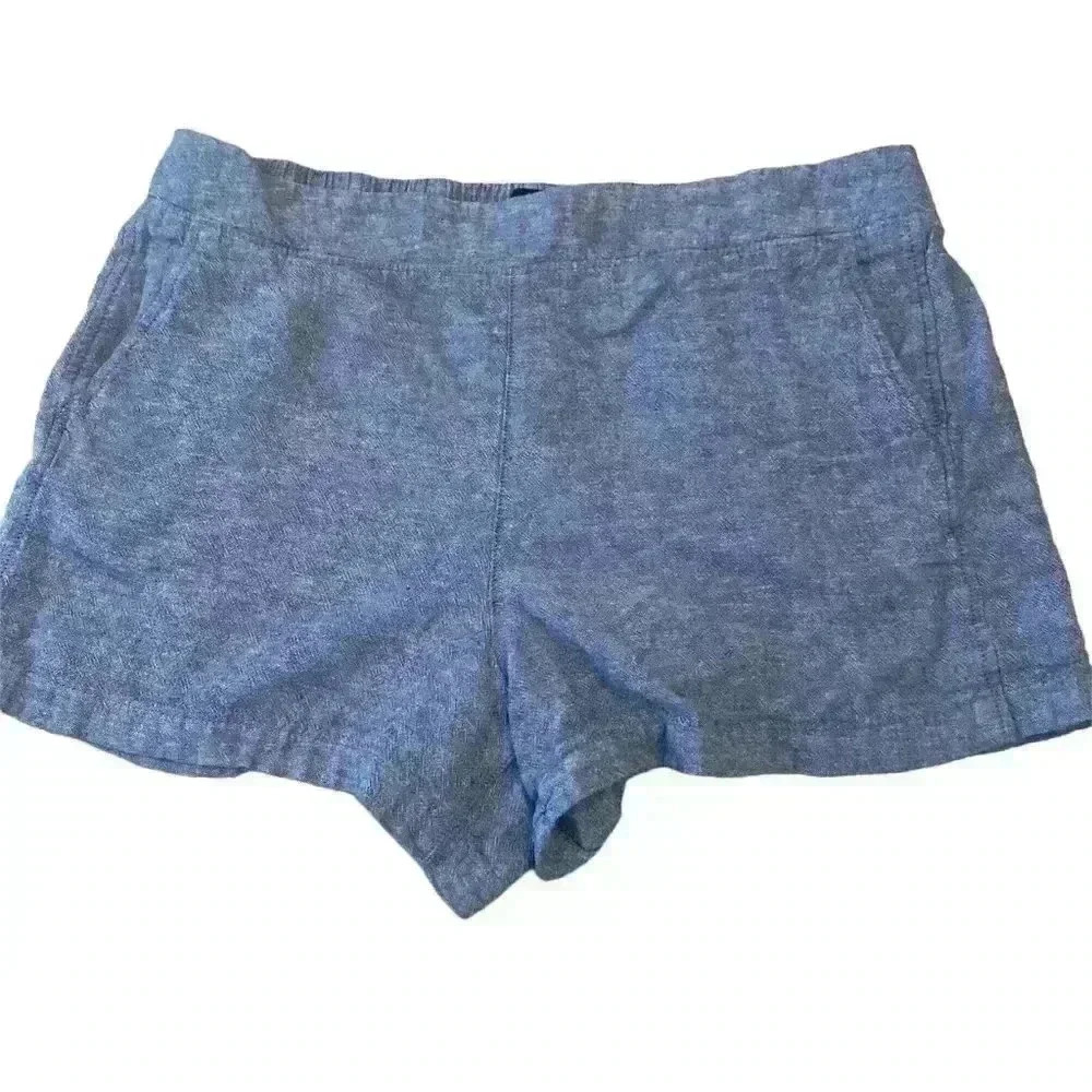 Gap Mid-Rise Linen-Blend Shorts  4-inch inseam size XL Pristine